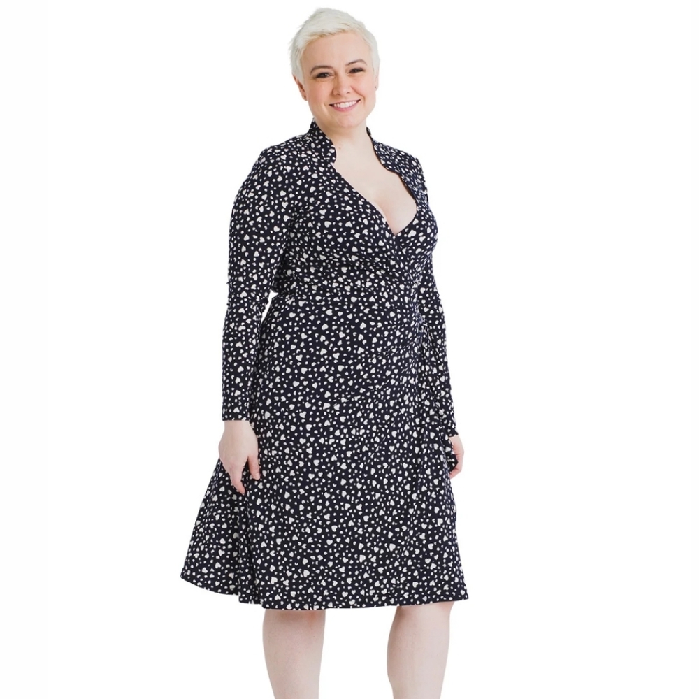 Leota Gabrielle Wrap Dress in Love -XXL